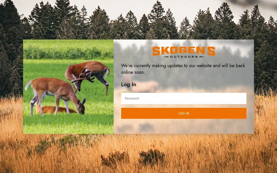 Screenshot of skogensoutdoors.com