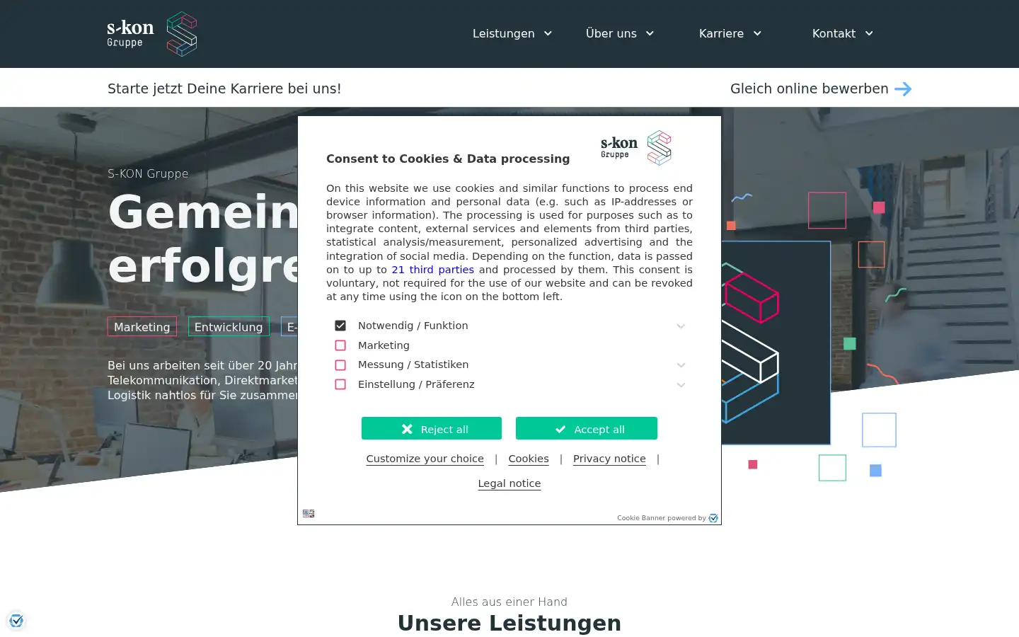 Screenshot of skon.de