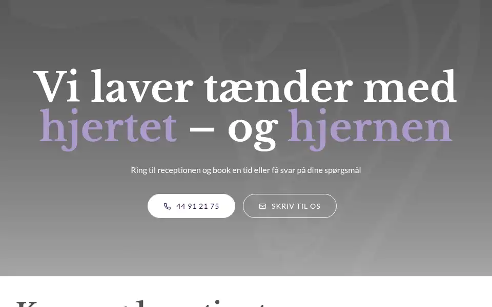 Screenshot of skovlundetandklinik.dk