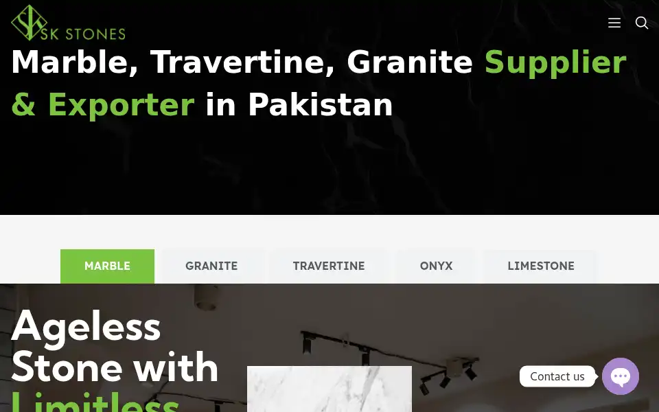 Screenshot of skstones.com