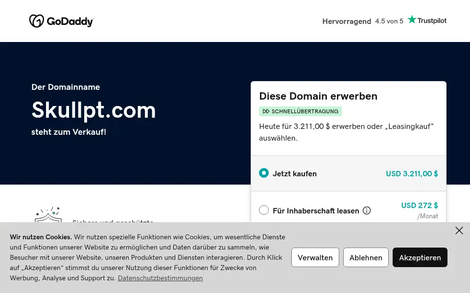 Screenshot of skullpt.com