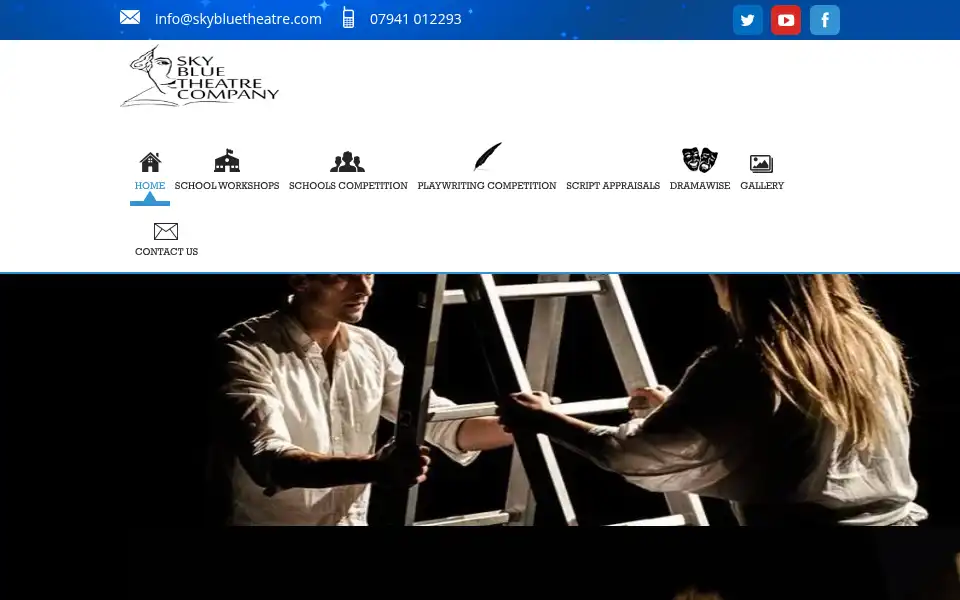 Screenshot of skybluetheatre.com