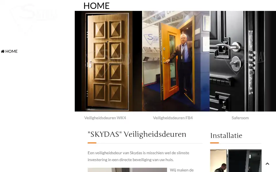 Screenshot of skydas.nl