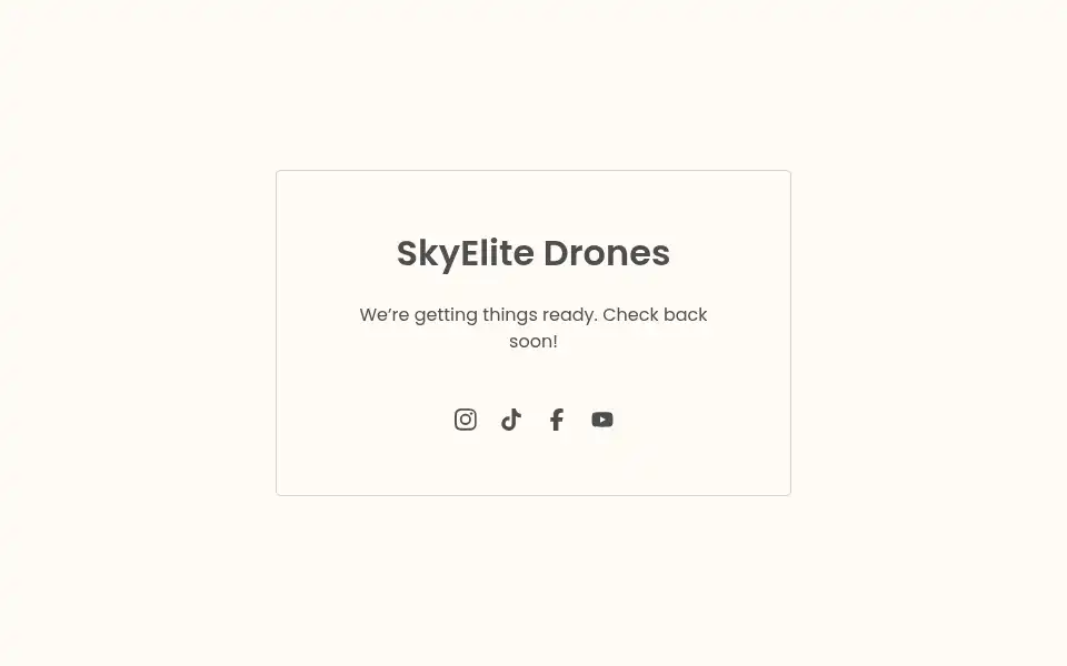 Screenshot of skyelitedrones.bigcartel.com