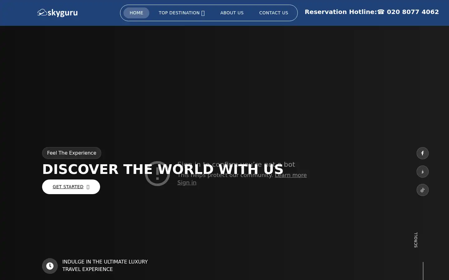 Screenshot of skyguru.co.uk