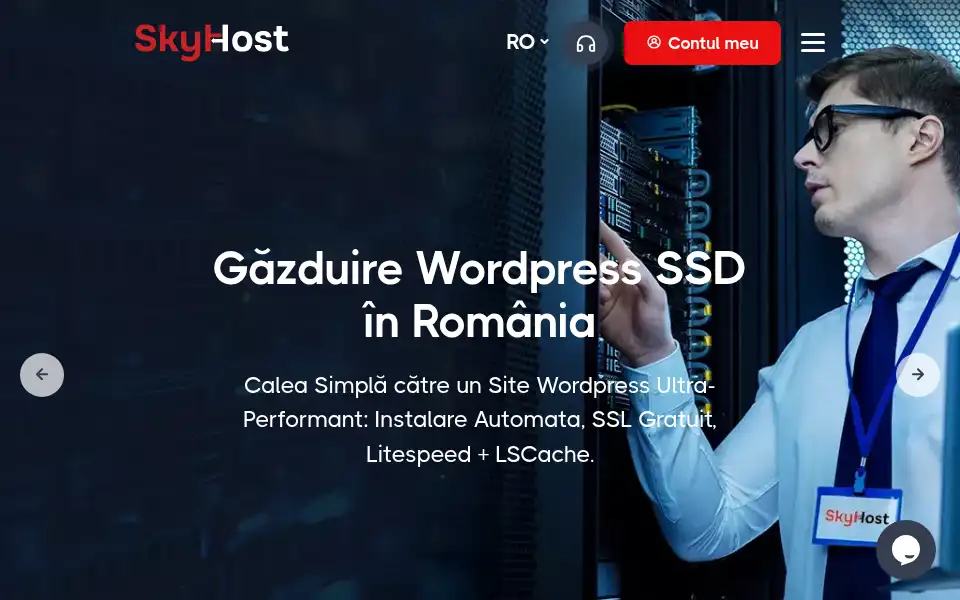 Screenshot of skyhost.ro