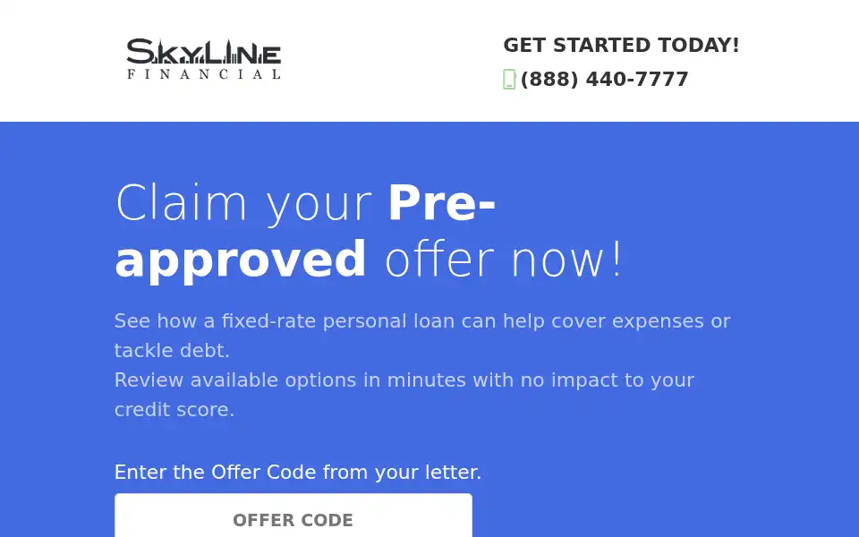 Screenshot of skyline-financial.com