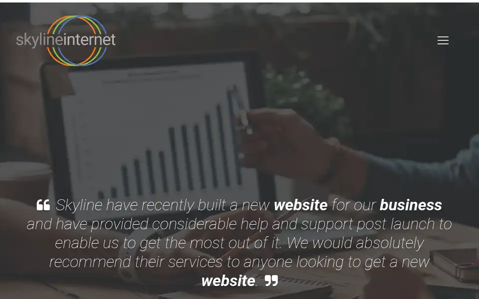 Screenshot of skyline-internet.com