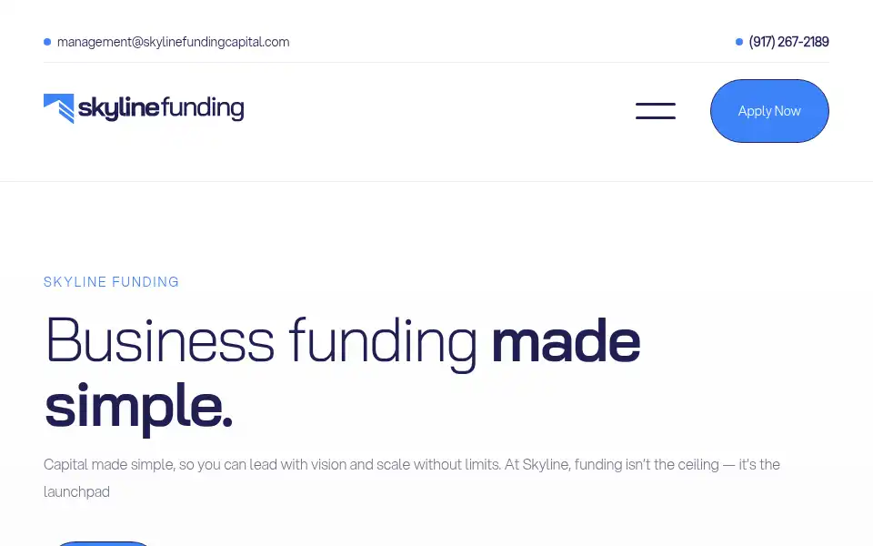 Screenshot of skylinefundingcapital.com