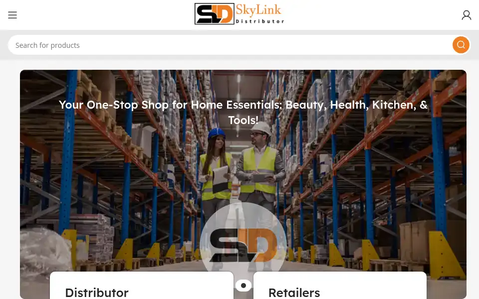 Screenshot of skylinkdistributor.com