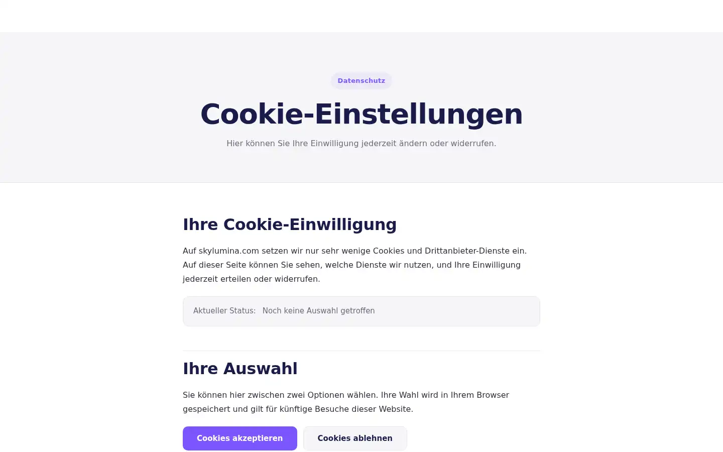 Screenshot of skylumina.com