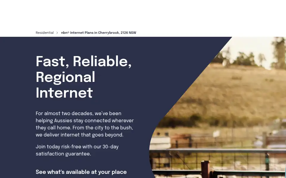 Screenshot of skymesh.net.au