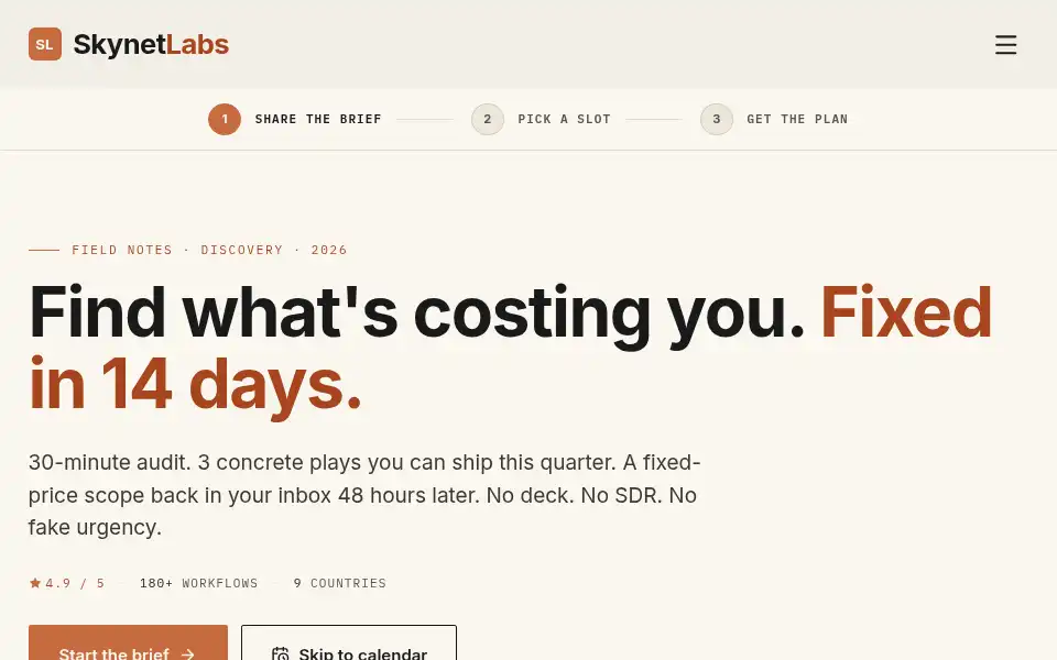 Screenshot of skynetjoe.com
