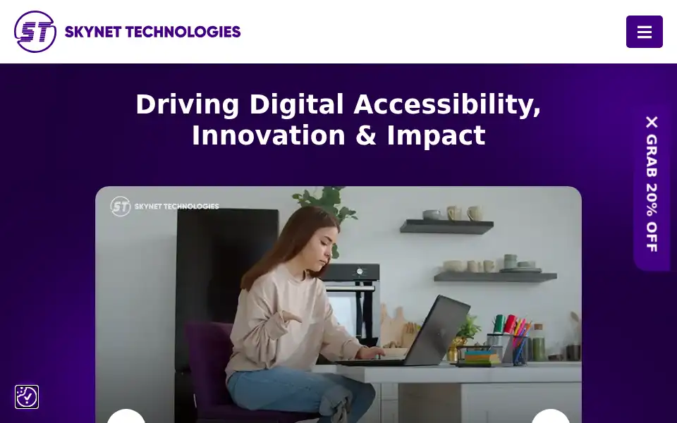 Screenshot of skynettechnologies.com