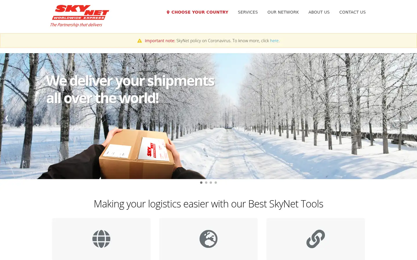 Screenshot of skynetwwe.com