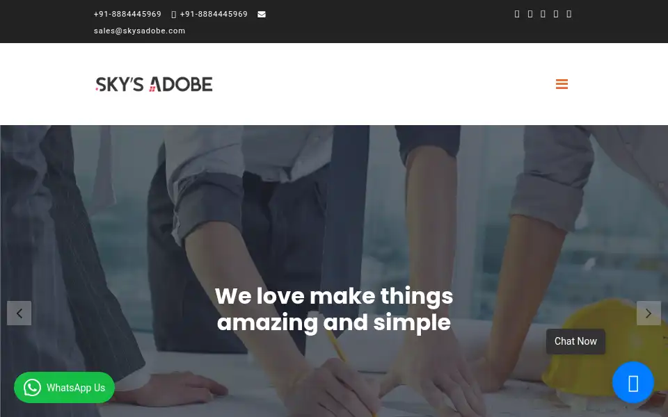 Screenshot of skysadobe.com