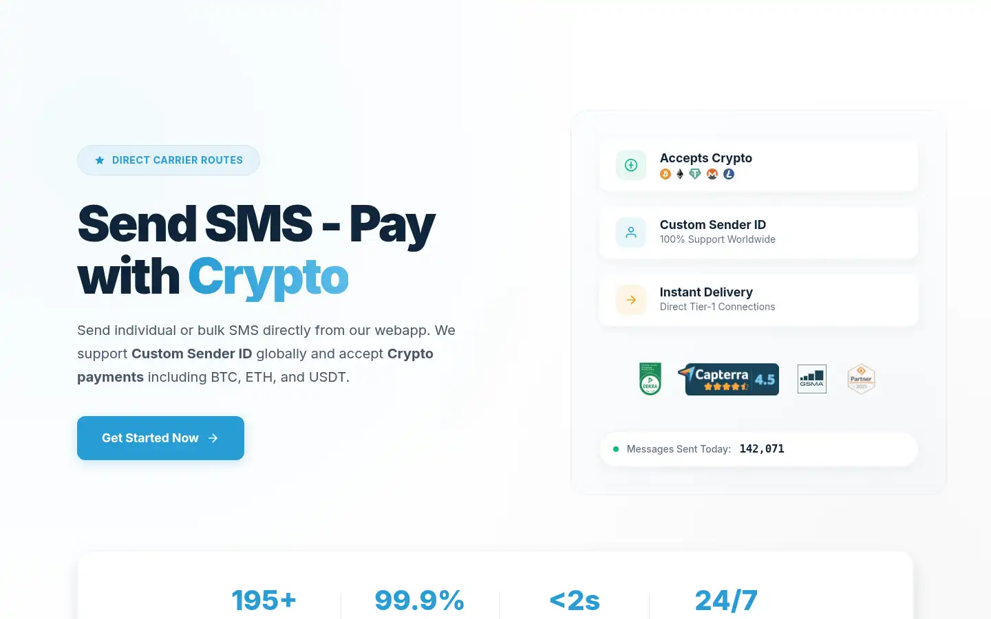 Screenshot of skysms.cc