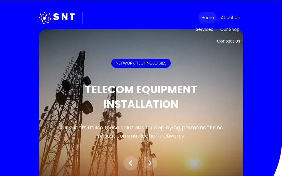 Screenshot of skytech.co.zw