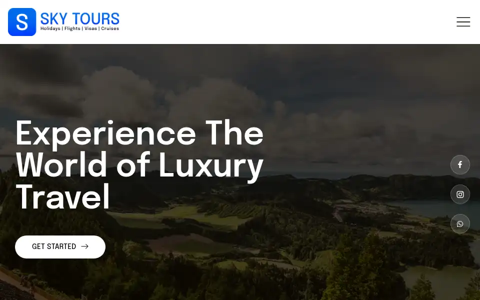 Screenshot of skytours.ae