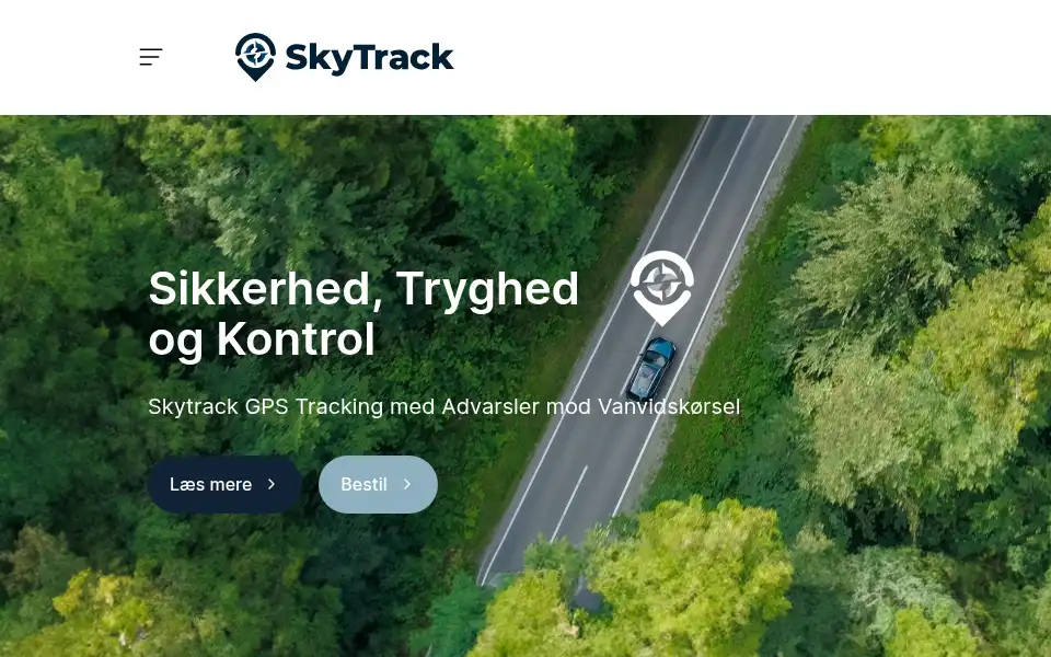 Screenshot of skytrack.dk