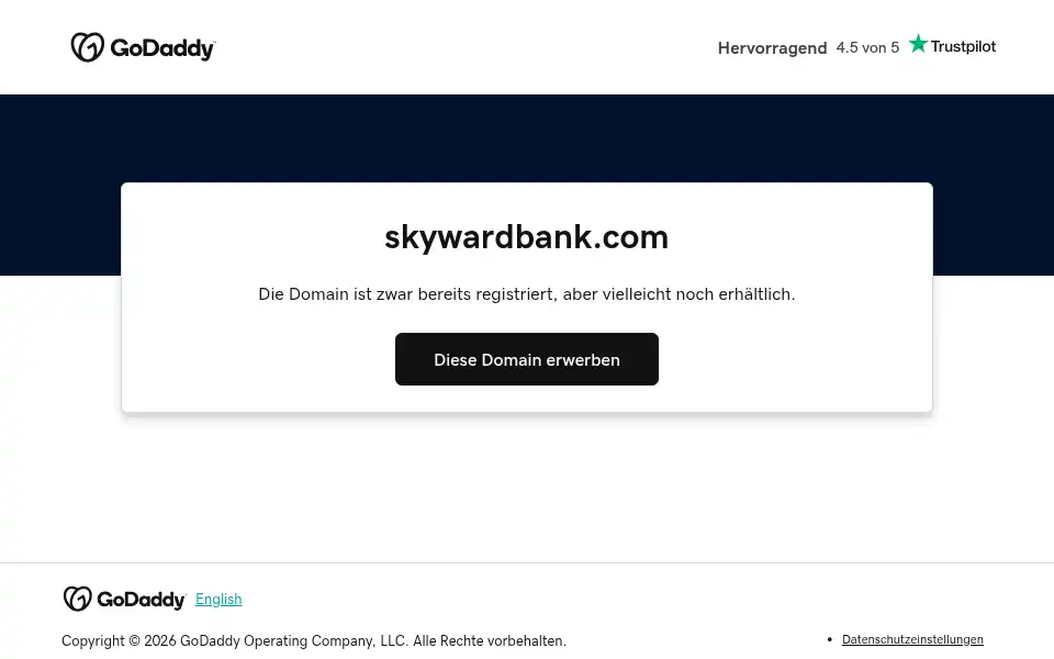 Screenshot of skywardbank.com