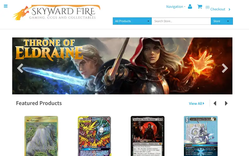 Screenshot of skywardfire.com
