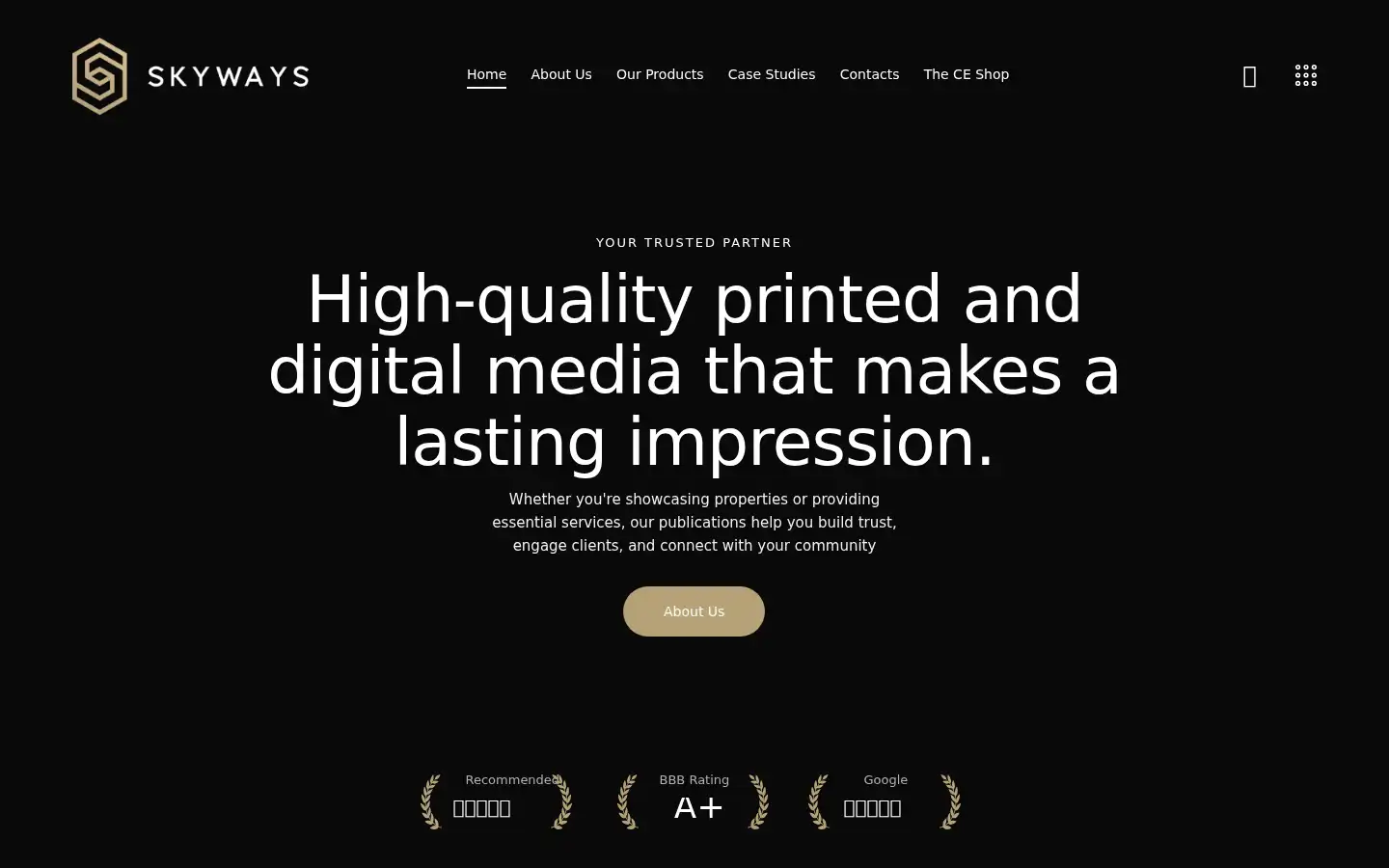 Screenshot of skyways-media.com