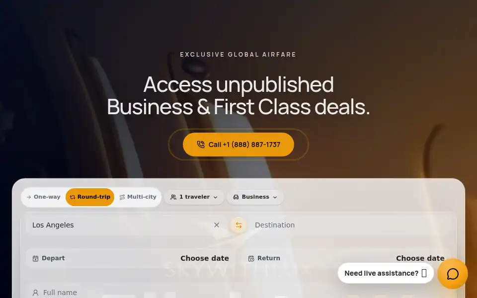 Screenshot of skywithlux.com
