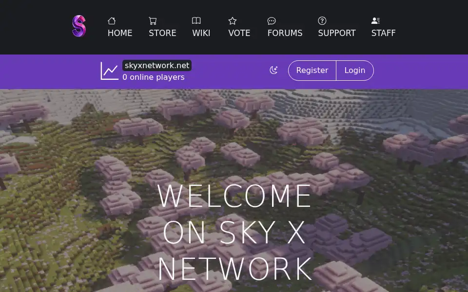 Screenshot of skyxnetwork.net
