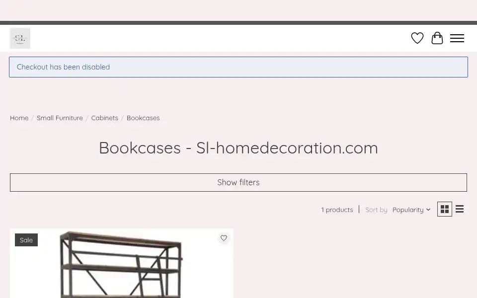 Screenshot of sl-homedecoration.com