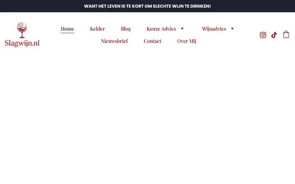 Screenshot of slagwijn.nl