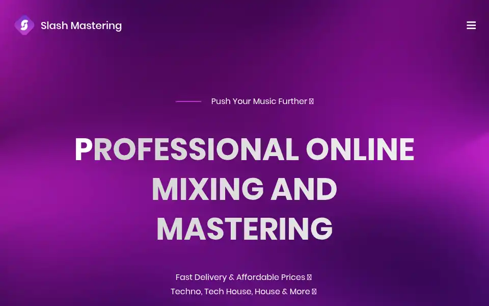Screenshot of slashmastering.com