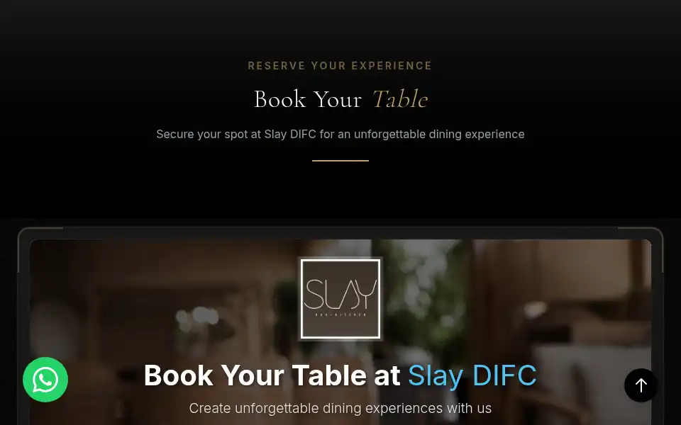 Screenshot of slayreservation.com