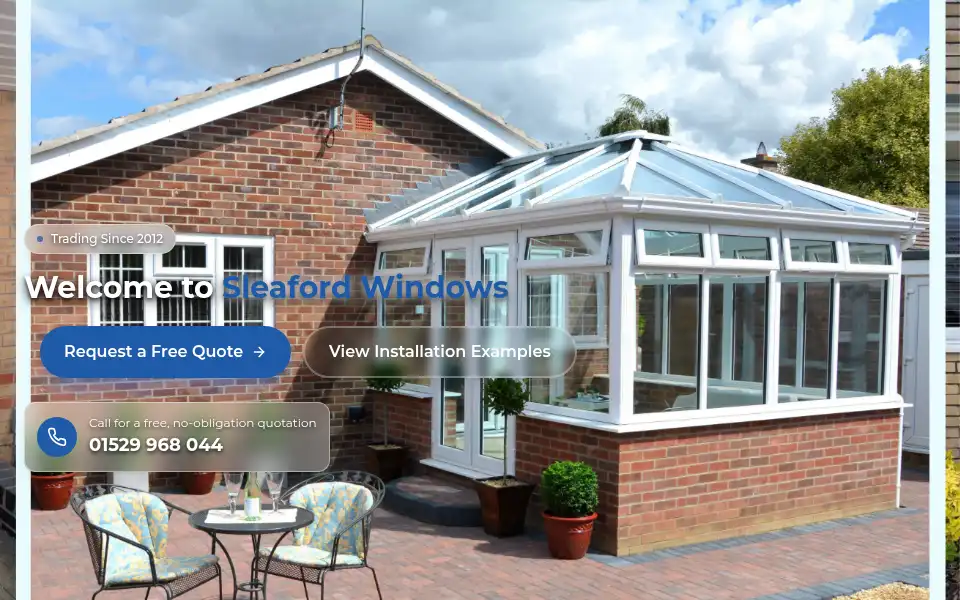 Screenshot of sleafordwindows.co.uk