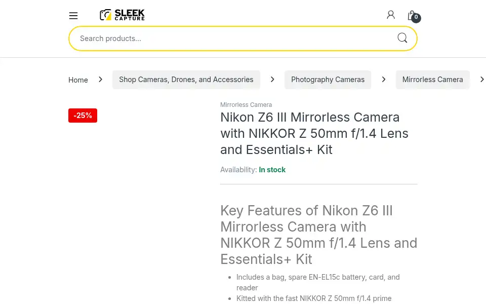Screenshot of sleekcapture.com