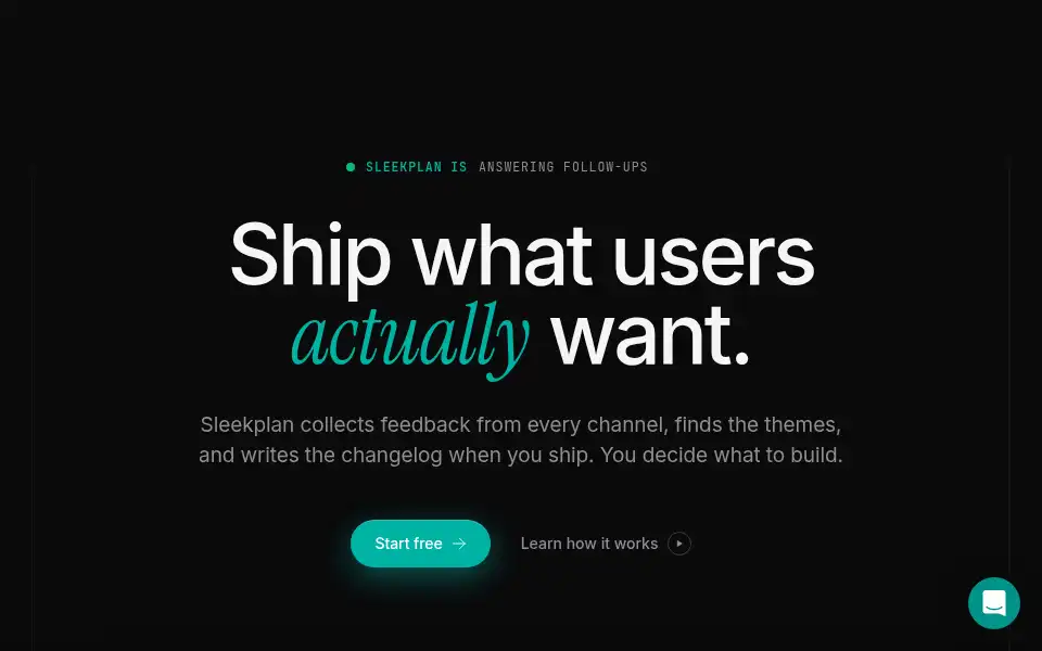 Screenshot of sleekplan.com