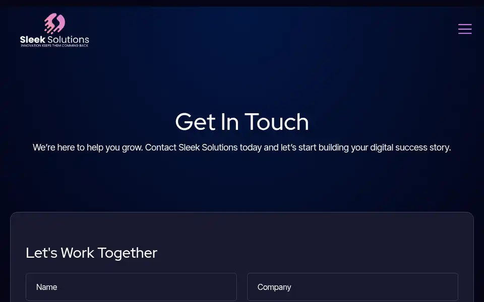 Screenshot of sleeksolutions.net
