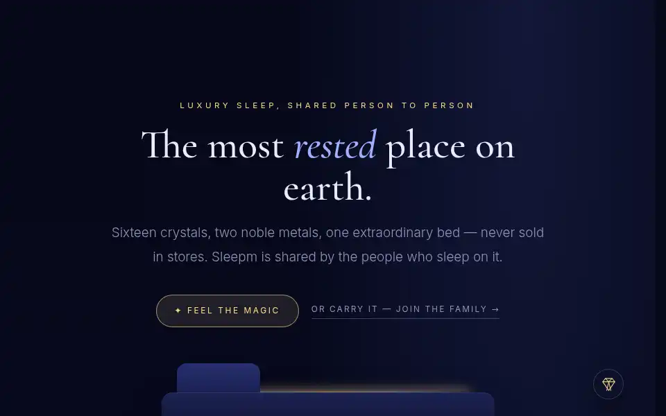 Screenshot of sleepm.com