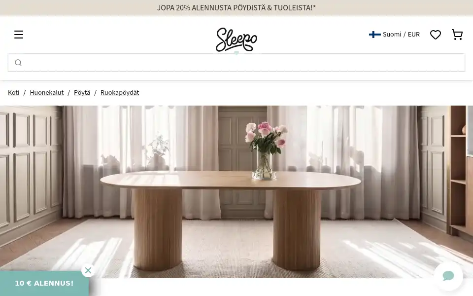 Screenshot of sleepo.fi