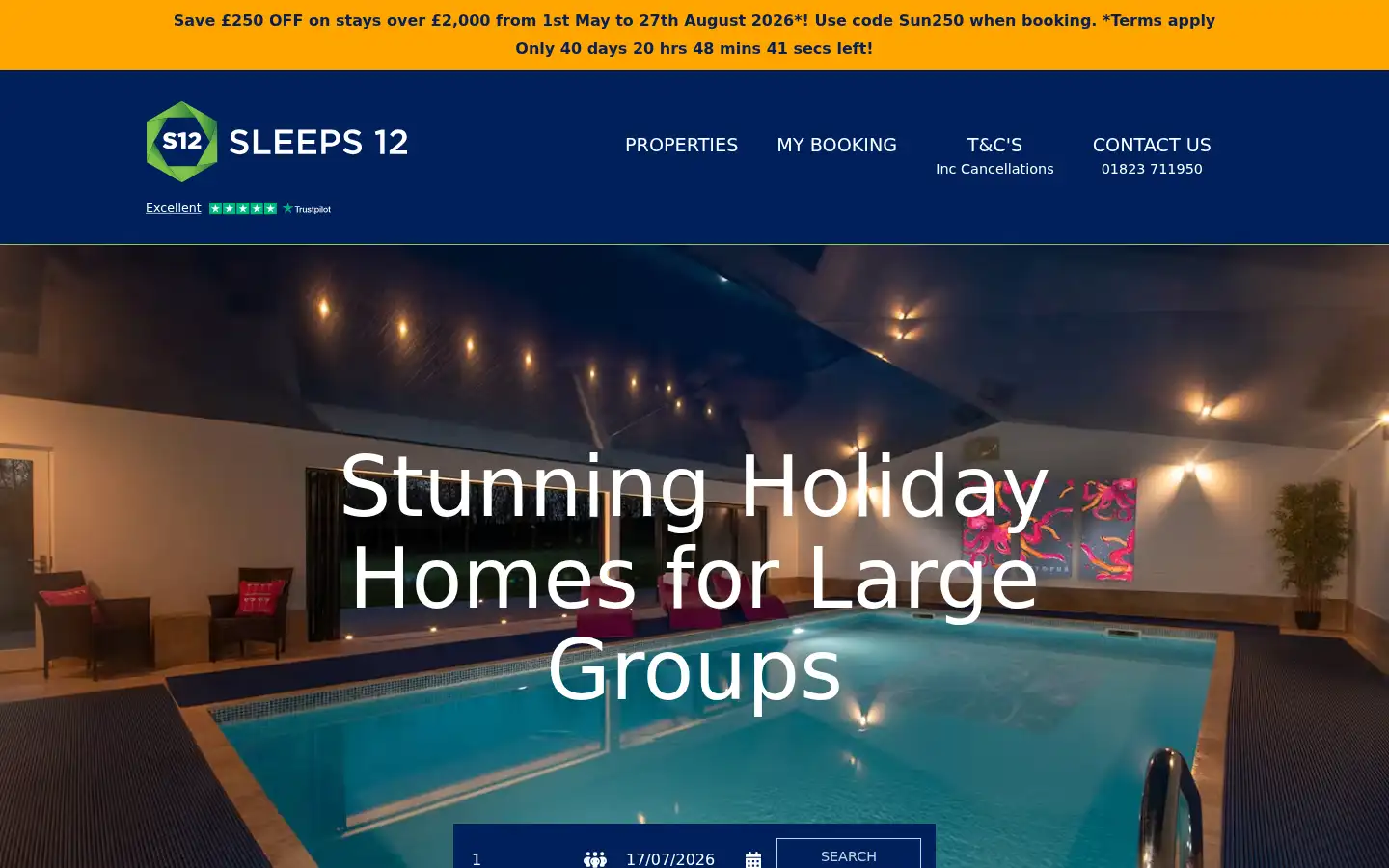 Screenshot of sleeps12.com