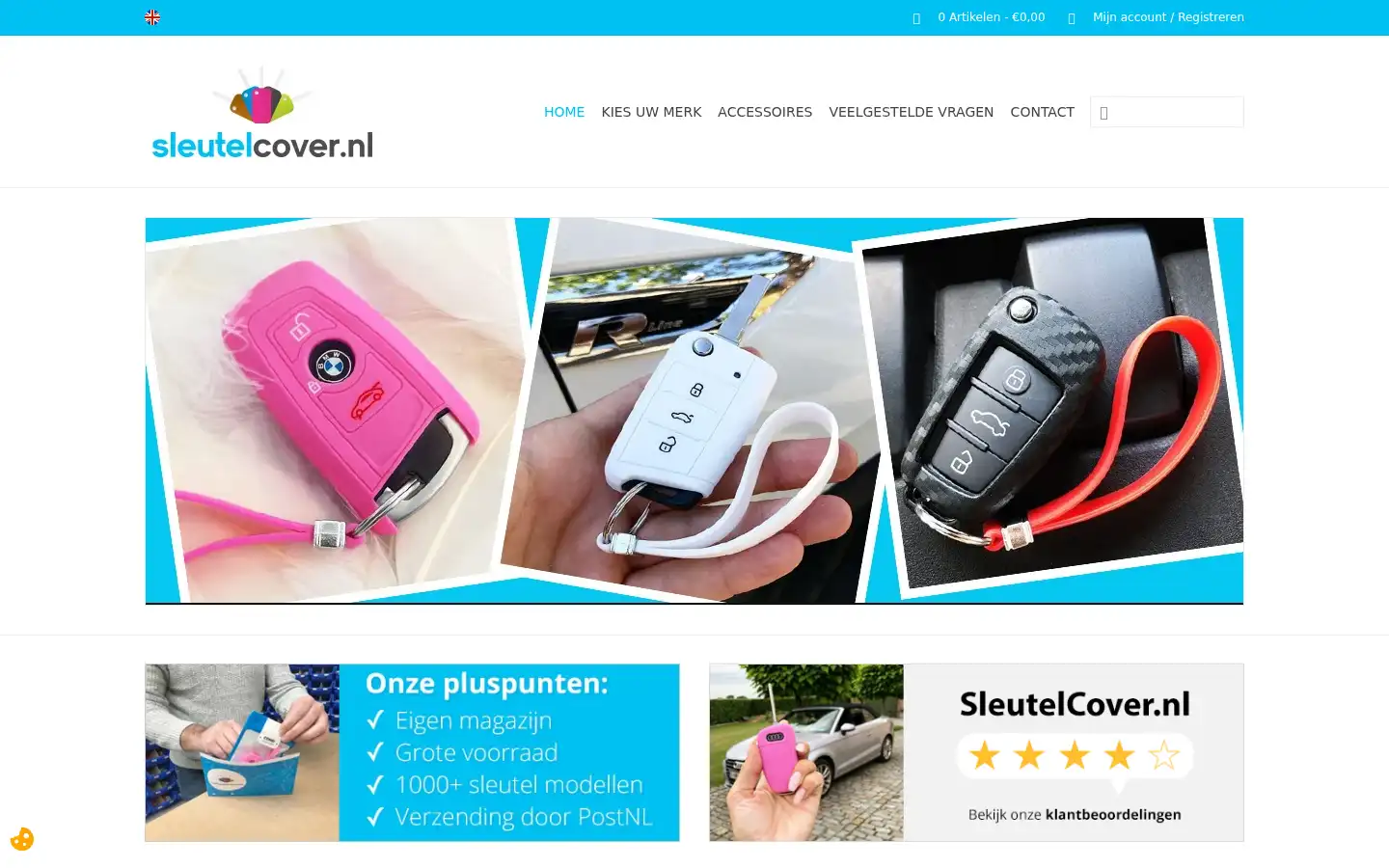Screenshot of sleutelcover.nl