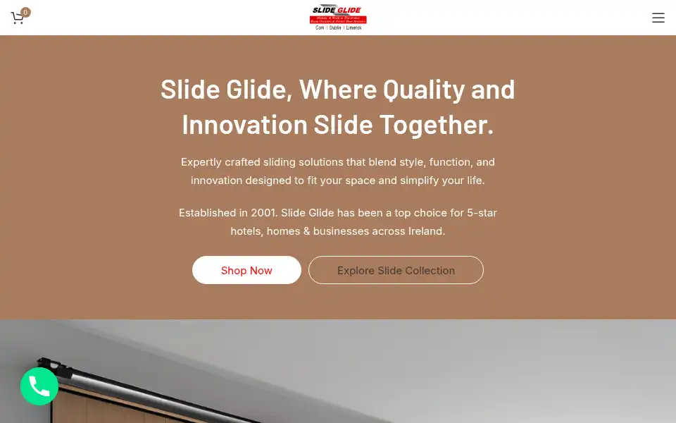 Screenshot of slideglide.ie