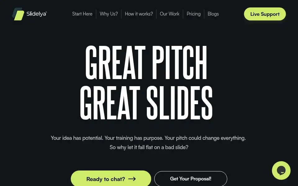 Screenshot of slidelya.com