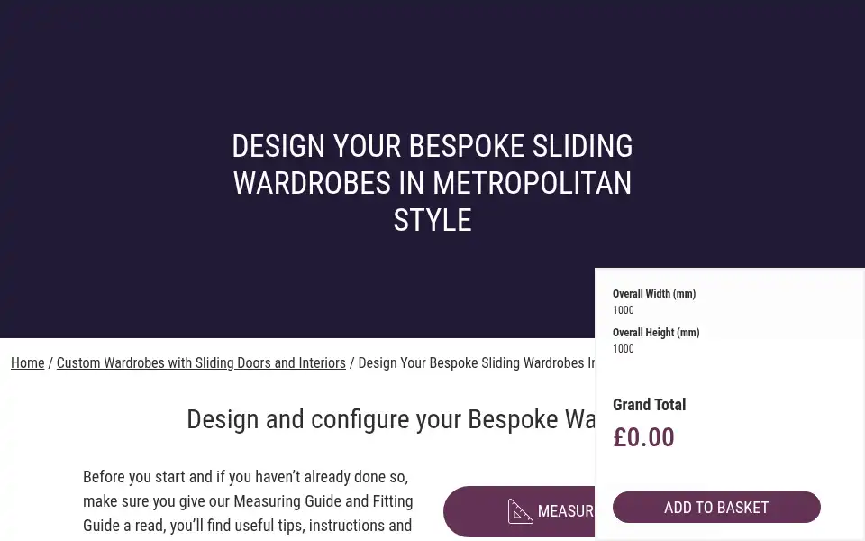 Screenshot of slidingwardrobes2u.co.uk