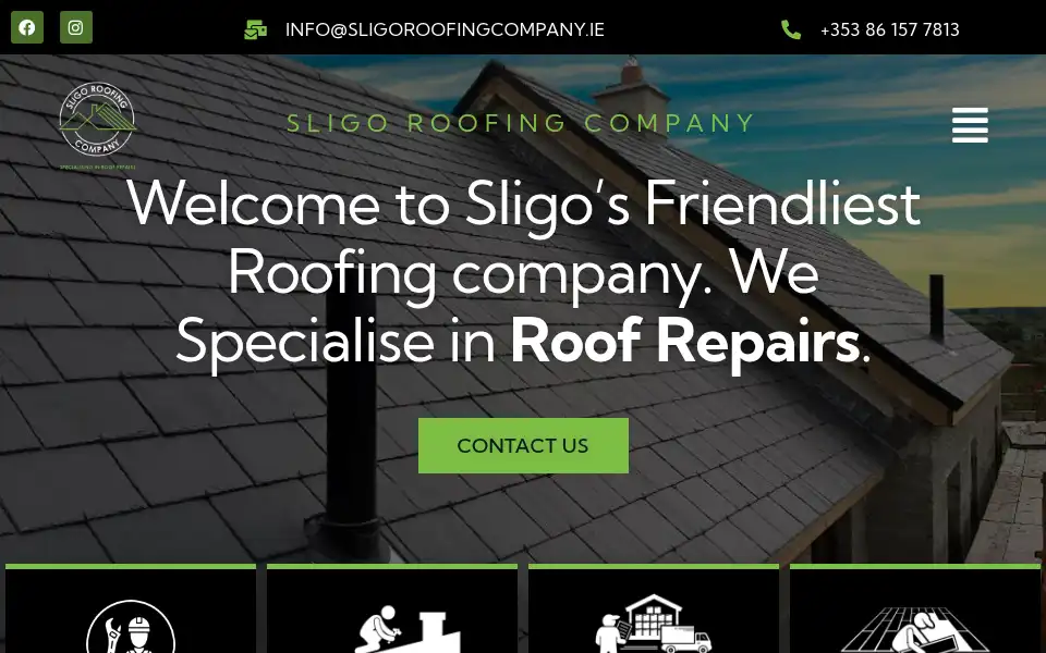 Screenshot of sligoroofingcompany.ie