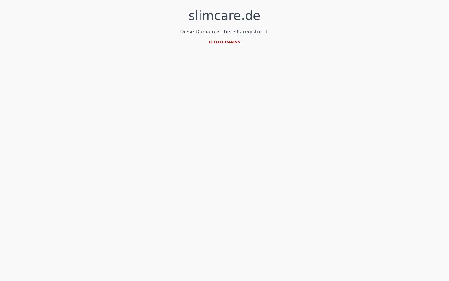 Screenshot of slimcare.de