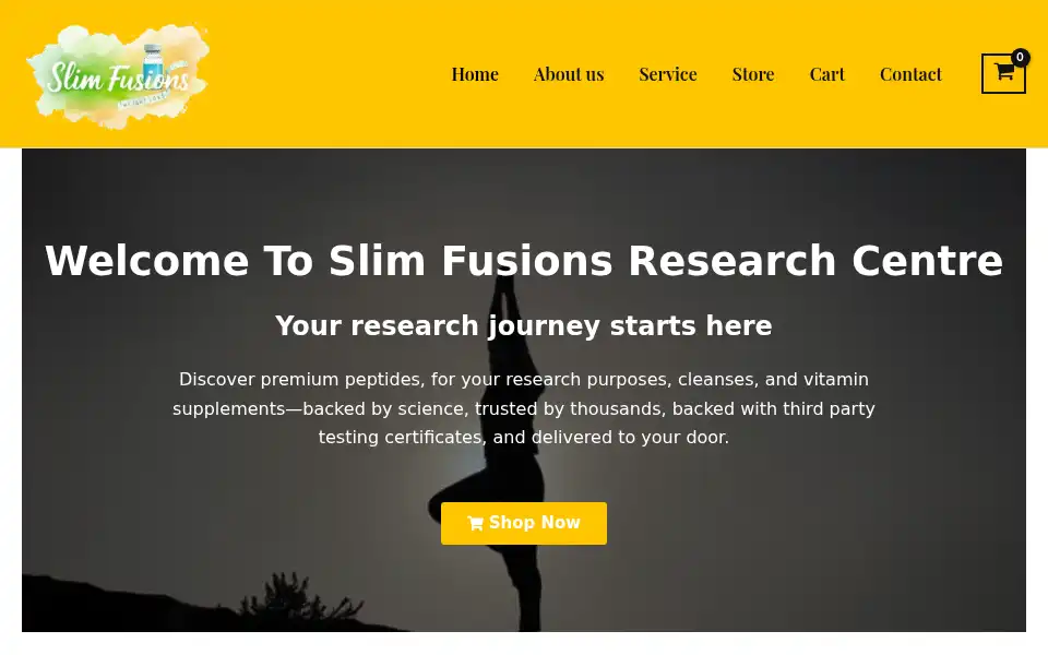 Screenshot of slimfusions.com