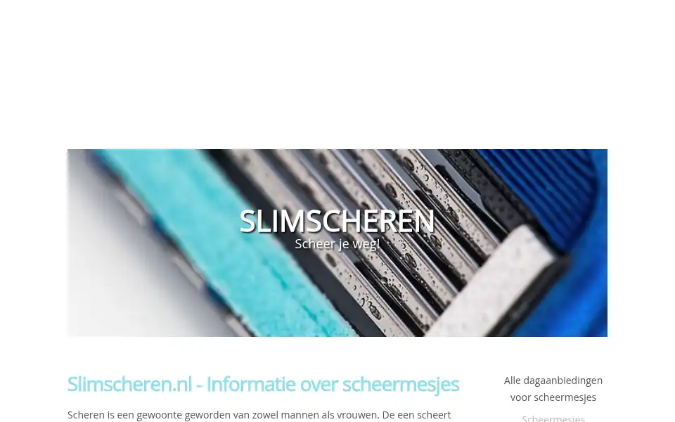 Screenshot of slimscheren.nl