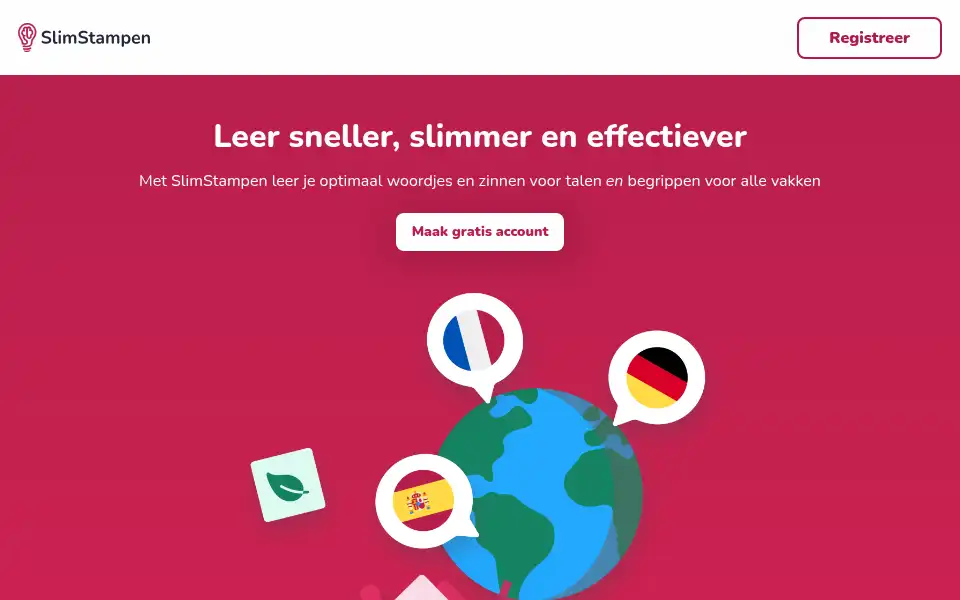 Screenshot of slimstampen.nl