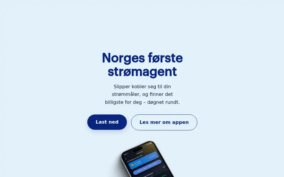 Screenshot of slipper.no